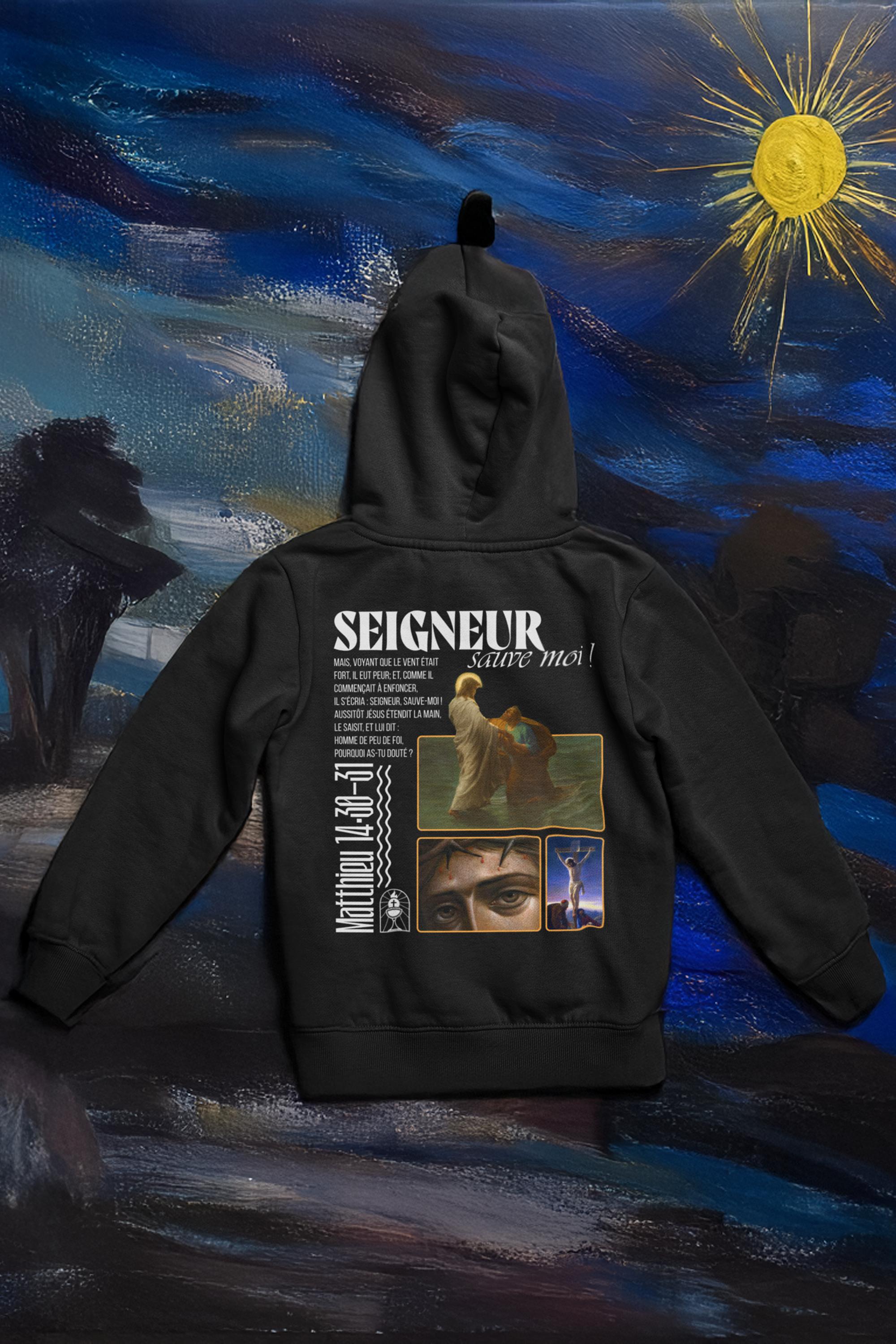 Hoodie Matthieu 14:30-31 Le 14e Apôtre